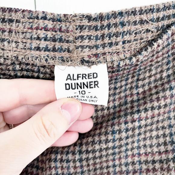 Alfred Dunner Vintage Wool Houndstooth Printed Trousers - Picture 4 of 7